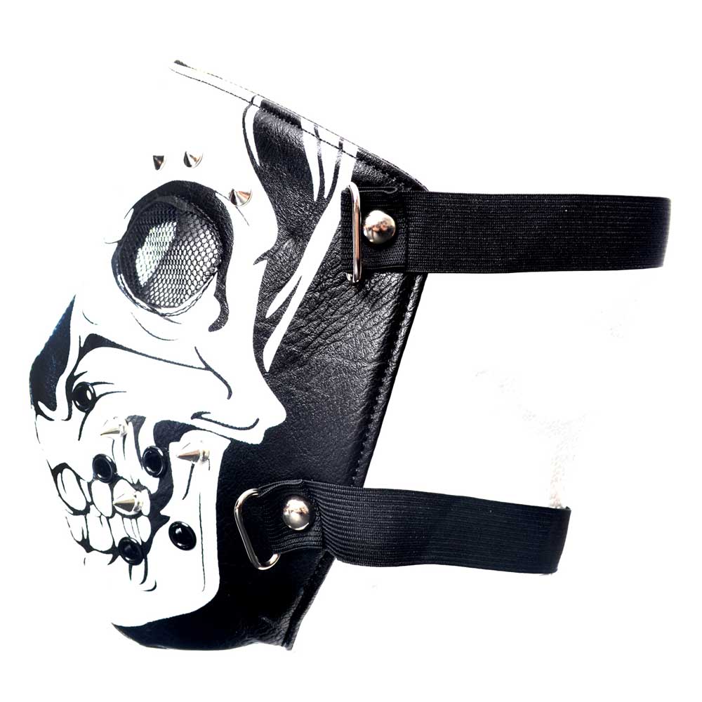 Poizen Industries - SKULL FACE Masker - Zwart